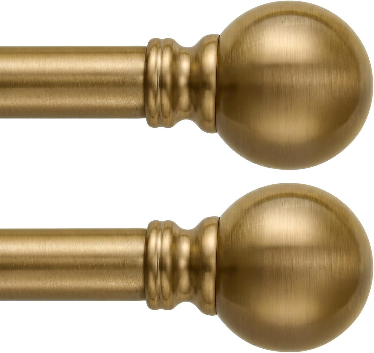Warm Gold Curtain Rods 88"-84"