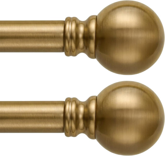 Warm Gold Curtain Rods 88"-84"