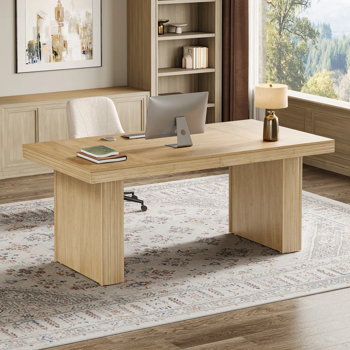 63" Executive Desk with Sturdy Pedestal