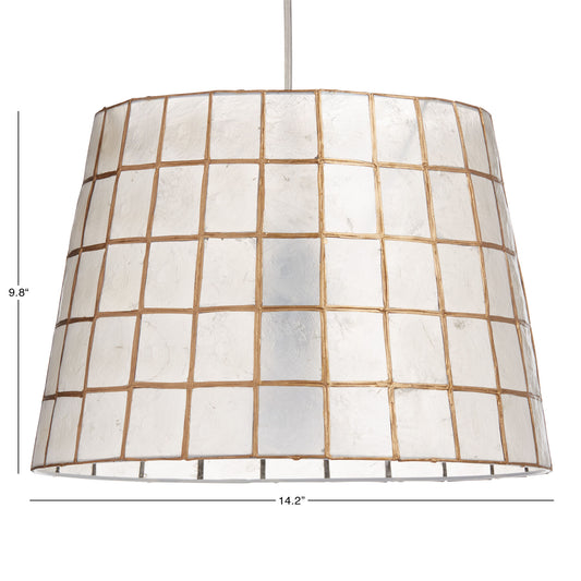 Gold Capiz Tapered Table Lamp Shade