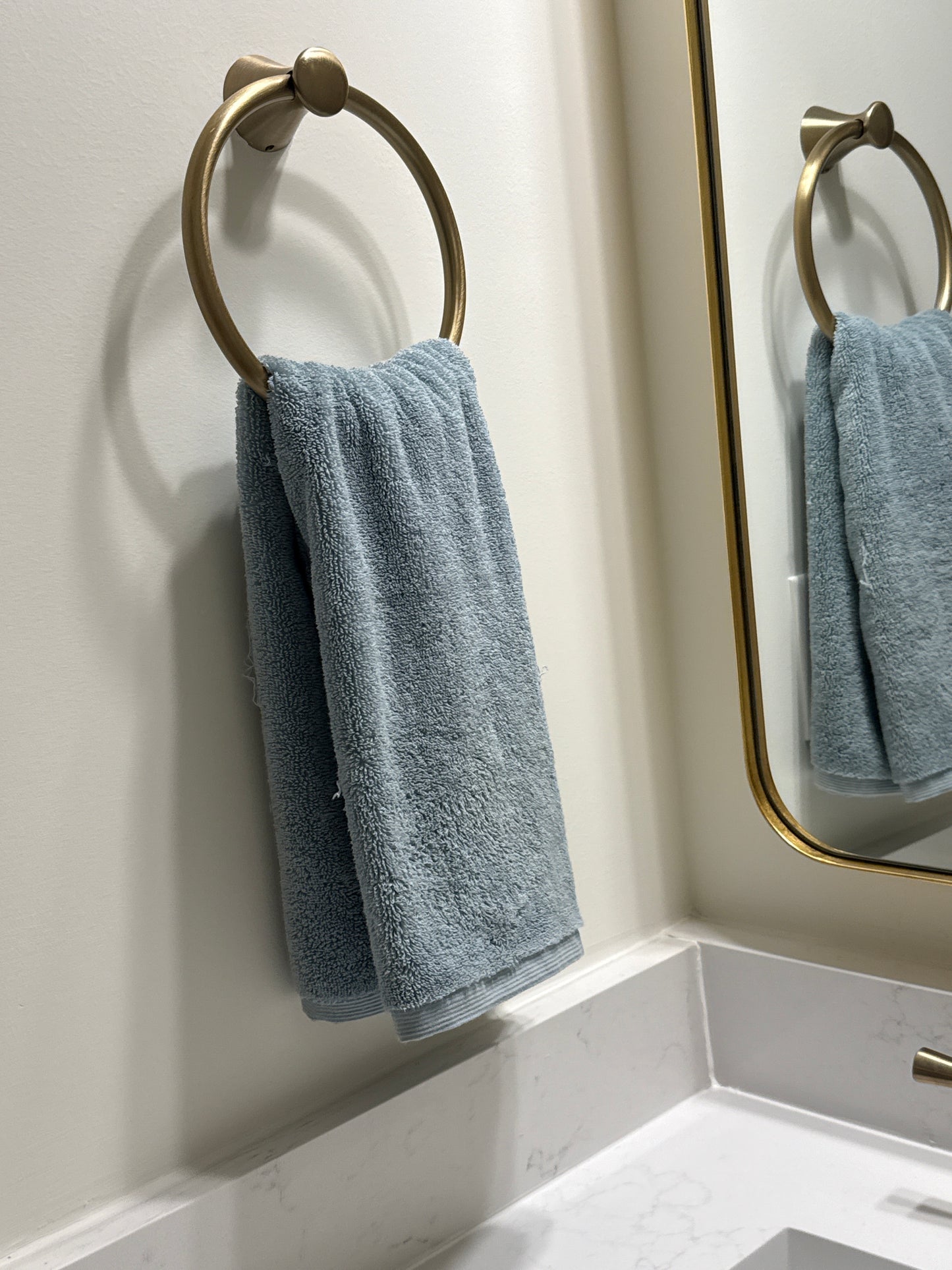 Light Misty Blue Hand Towel