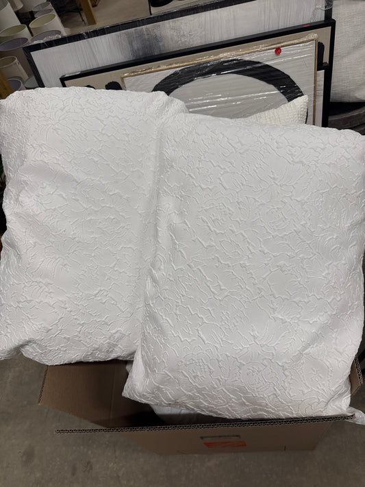 White Standard Pillow + Sham Set (Set of 2)