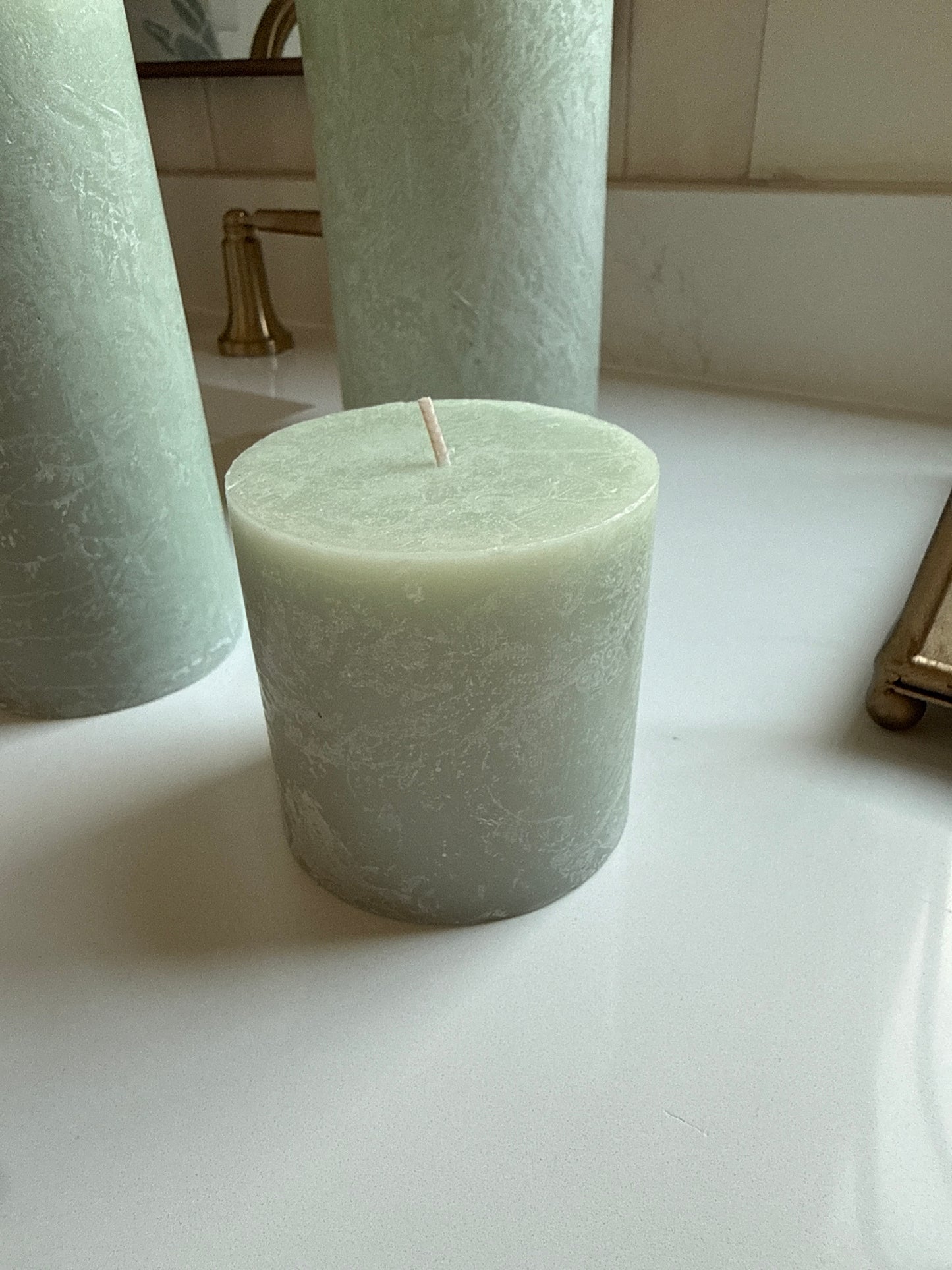 Small Blue/Green Candle