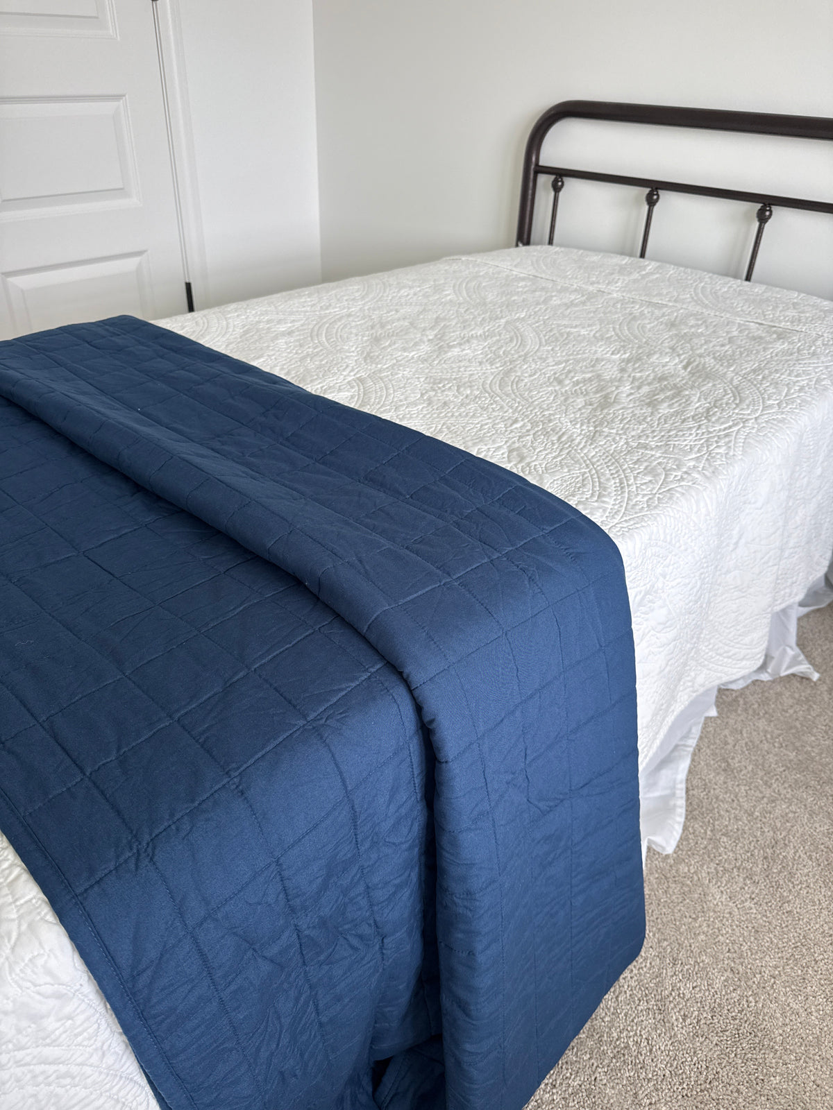 Navy Blue Quilt - Queen