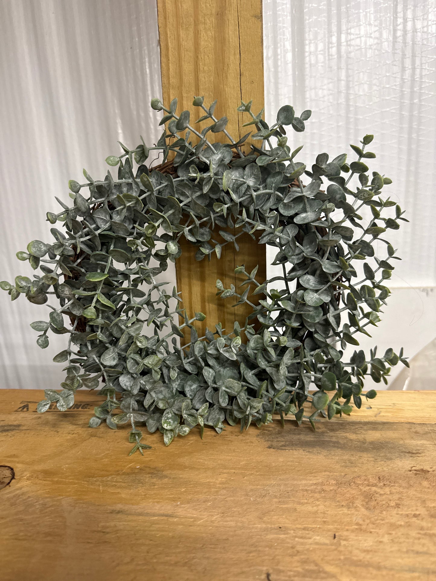 Faux Eucalyptus Wreath - Small
