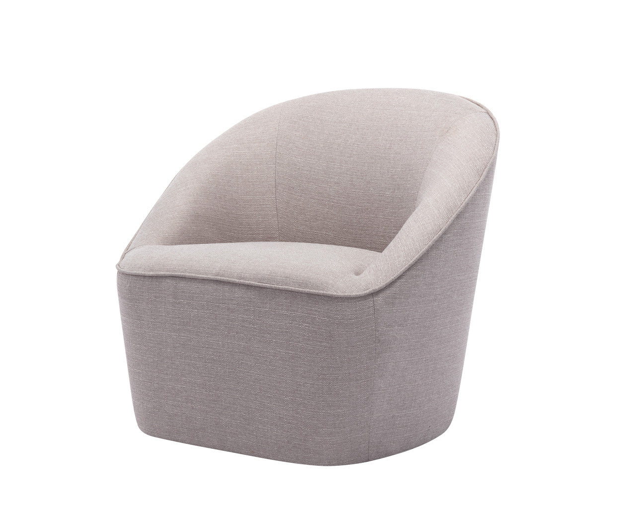 Barrel Swivel Chair - Light Gray