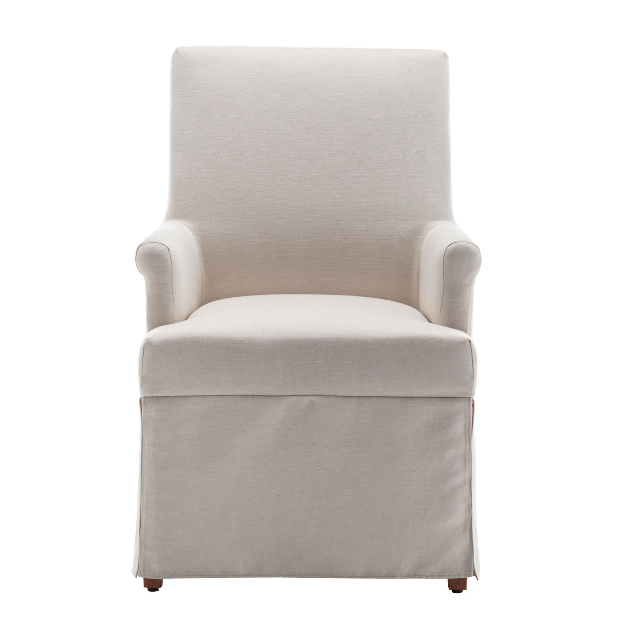 Classic Covered Arm Dining Chair - Light Tan