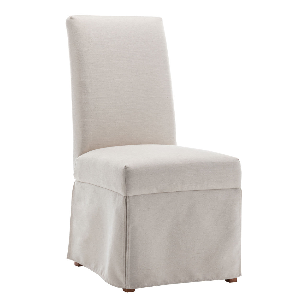 Classic Covered Dining Armless Chair - Light Tan