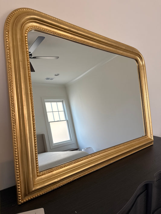 Antique Gold Arched Mirror