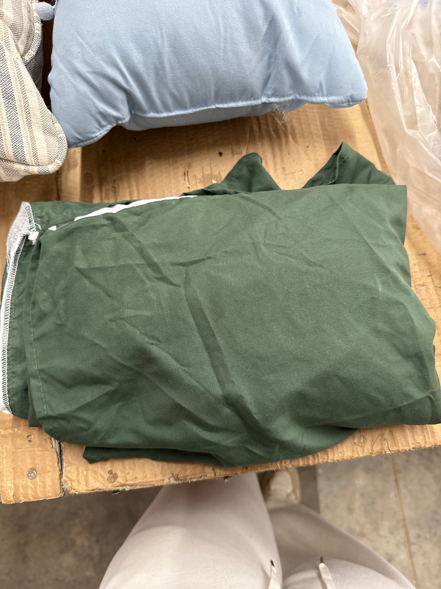Green Crib Bed Skirt