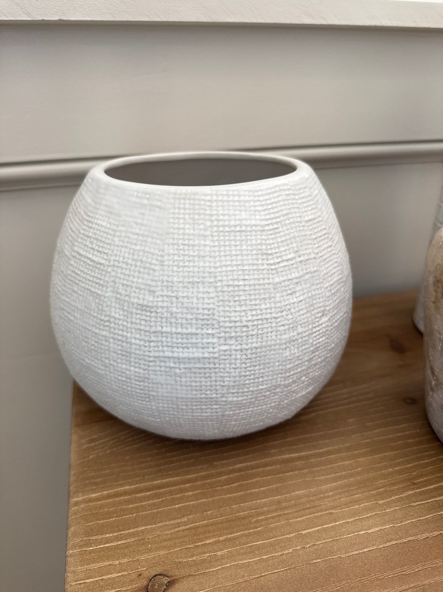 Small Textured Round Vase