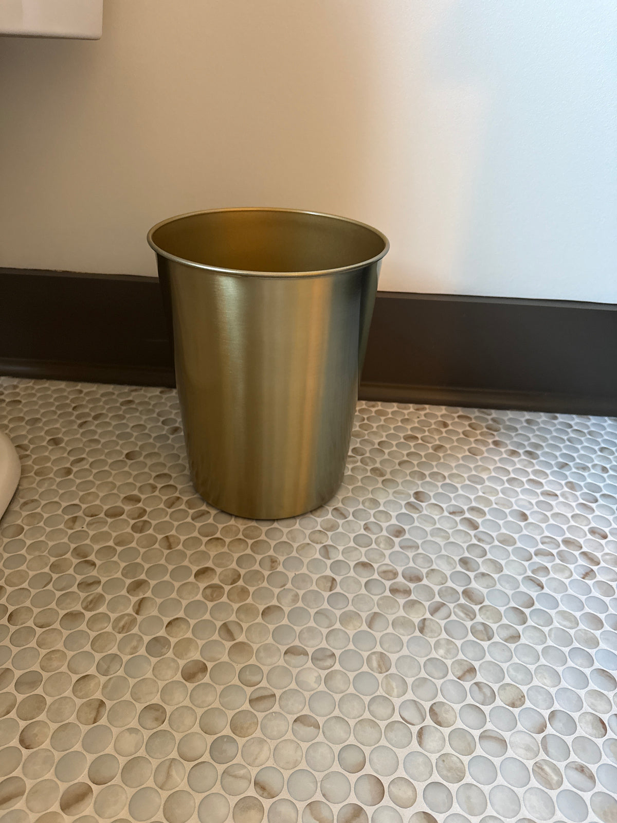 Gold Garbage Bin