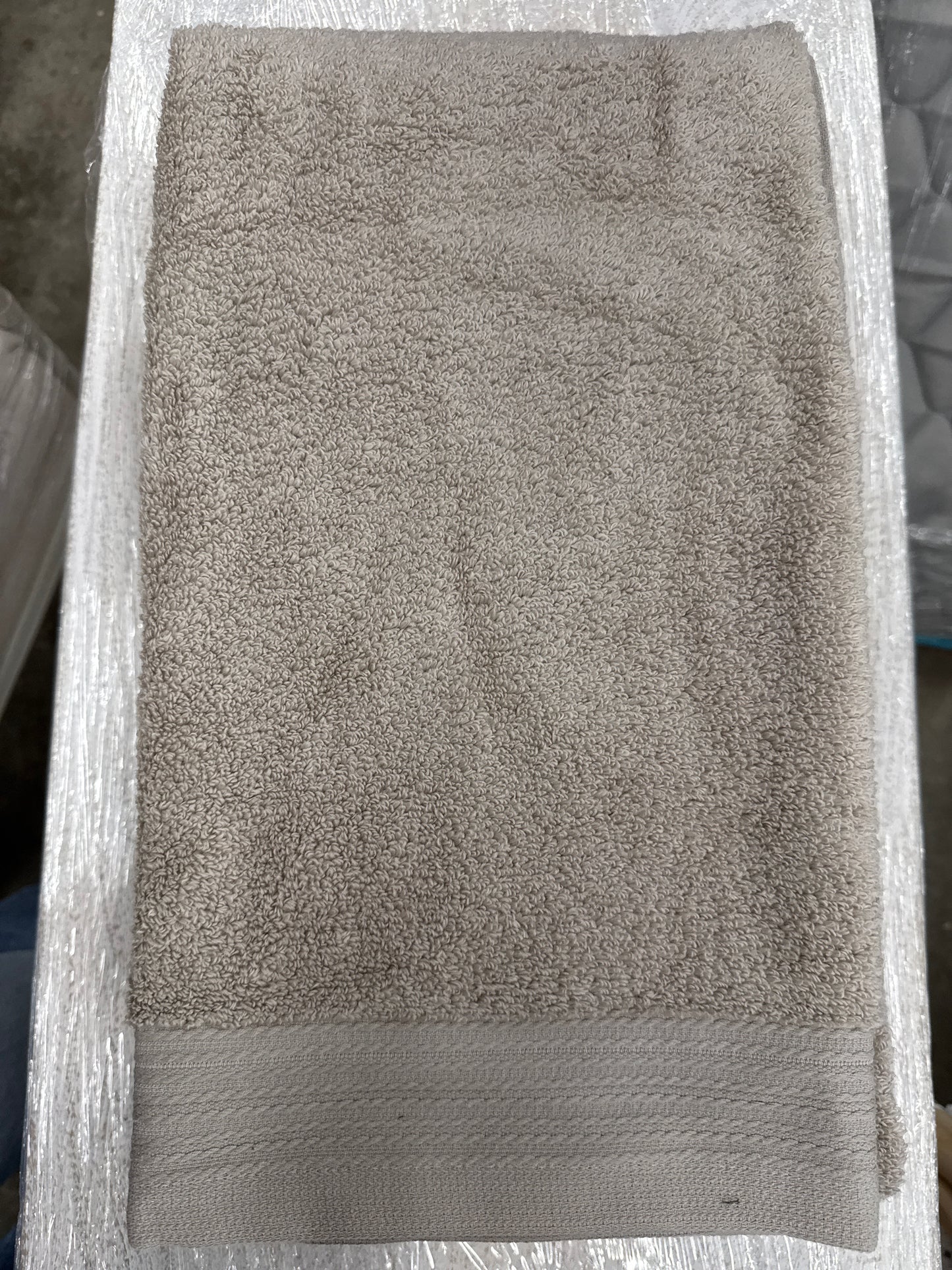 Tan Towel with Trim