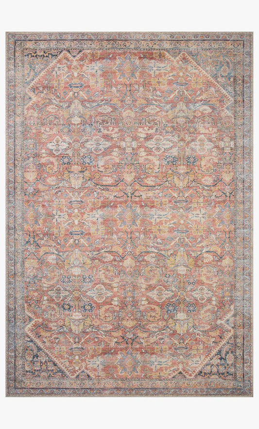 Adrian Rug - Denim/Rust 5'x7'