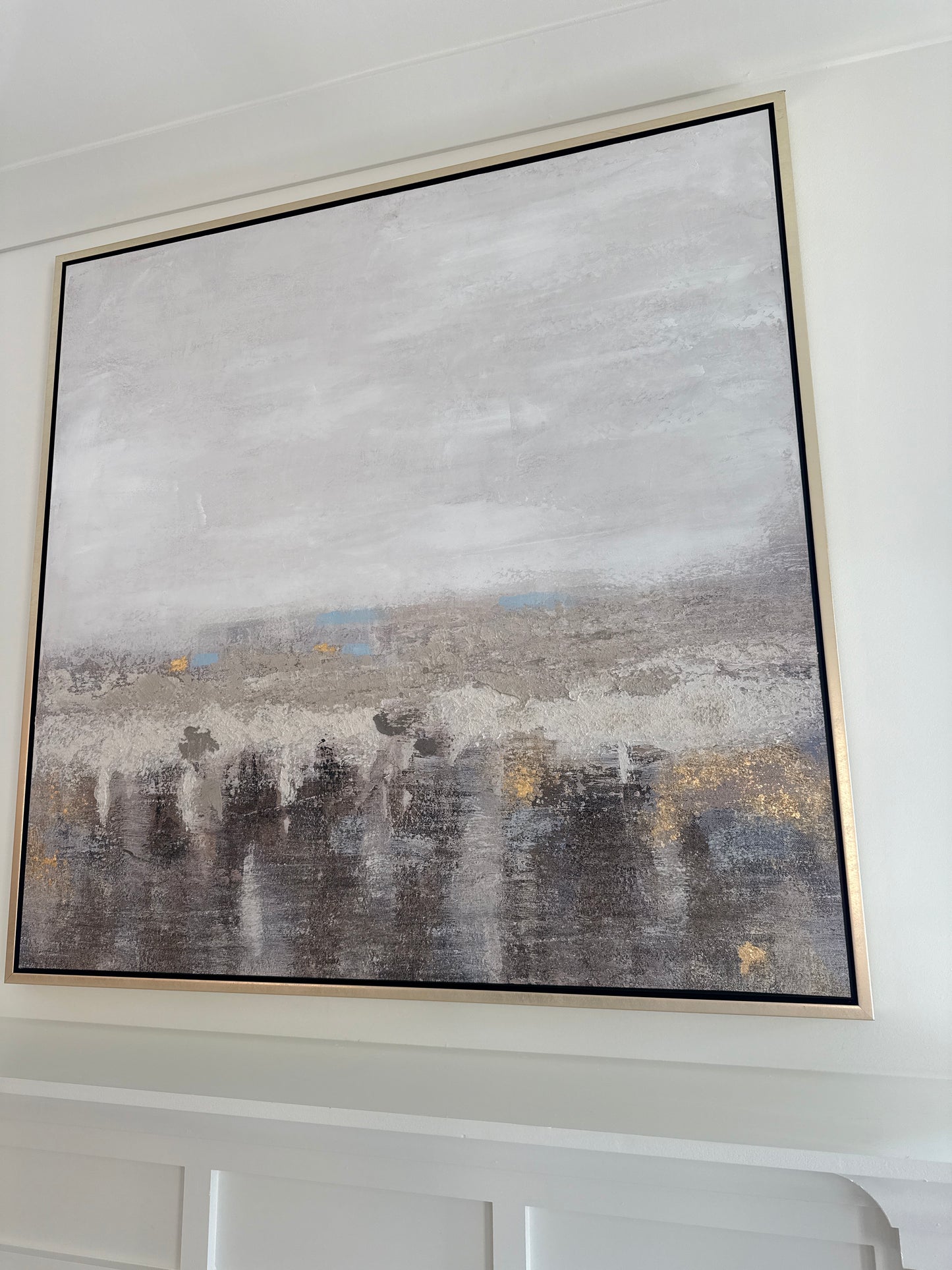 Gray Drizzled Toned Canvas