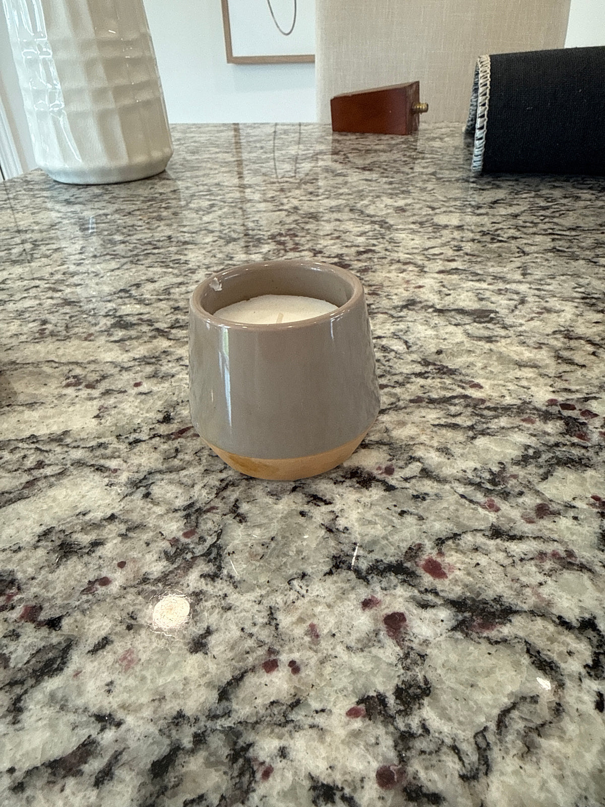 Mini Gray Candle