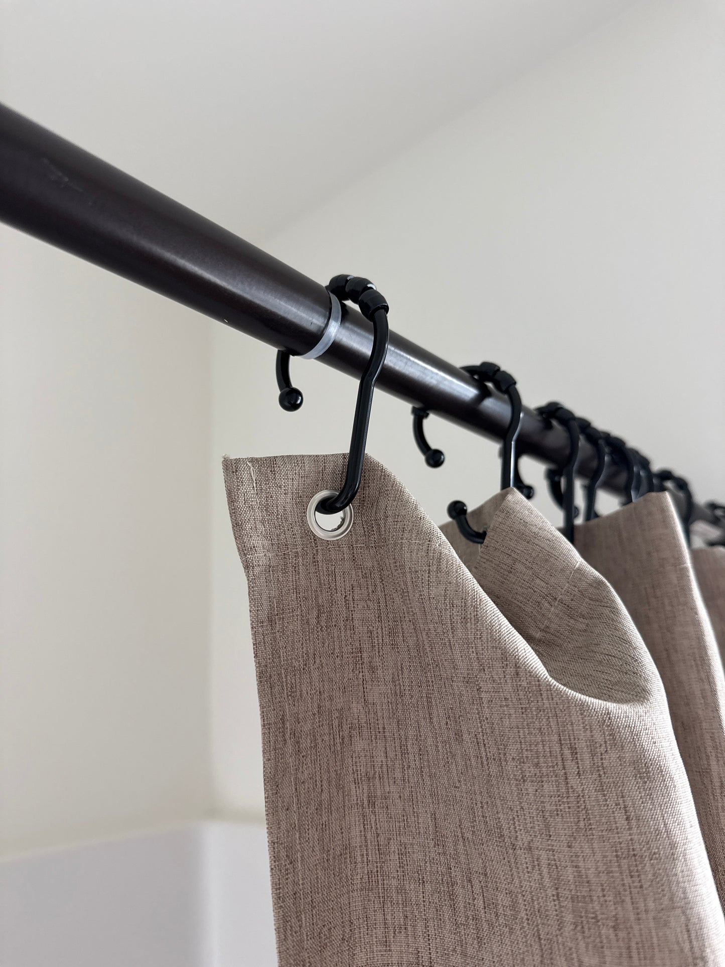 Black Plastic Shower Curtain Hook