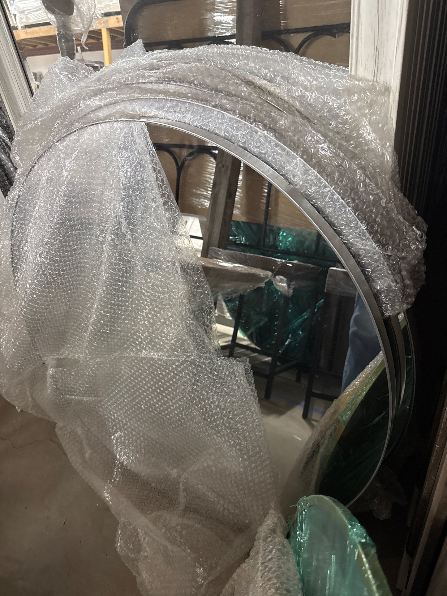 Silver Round 30" Mirror