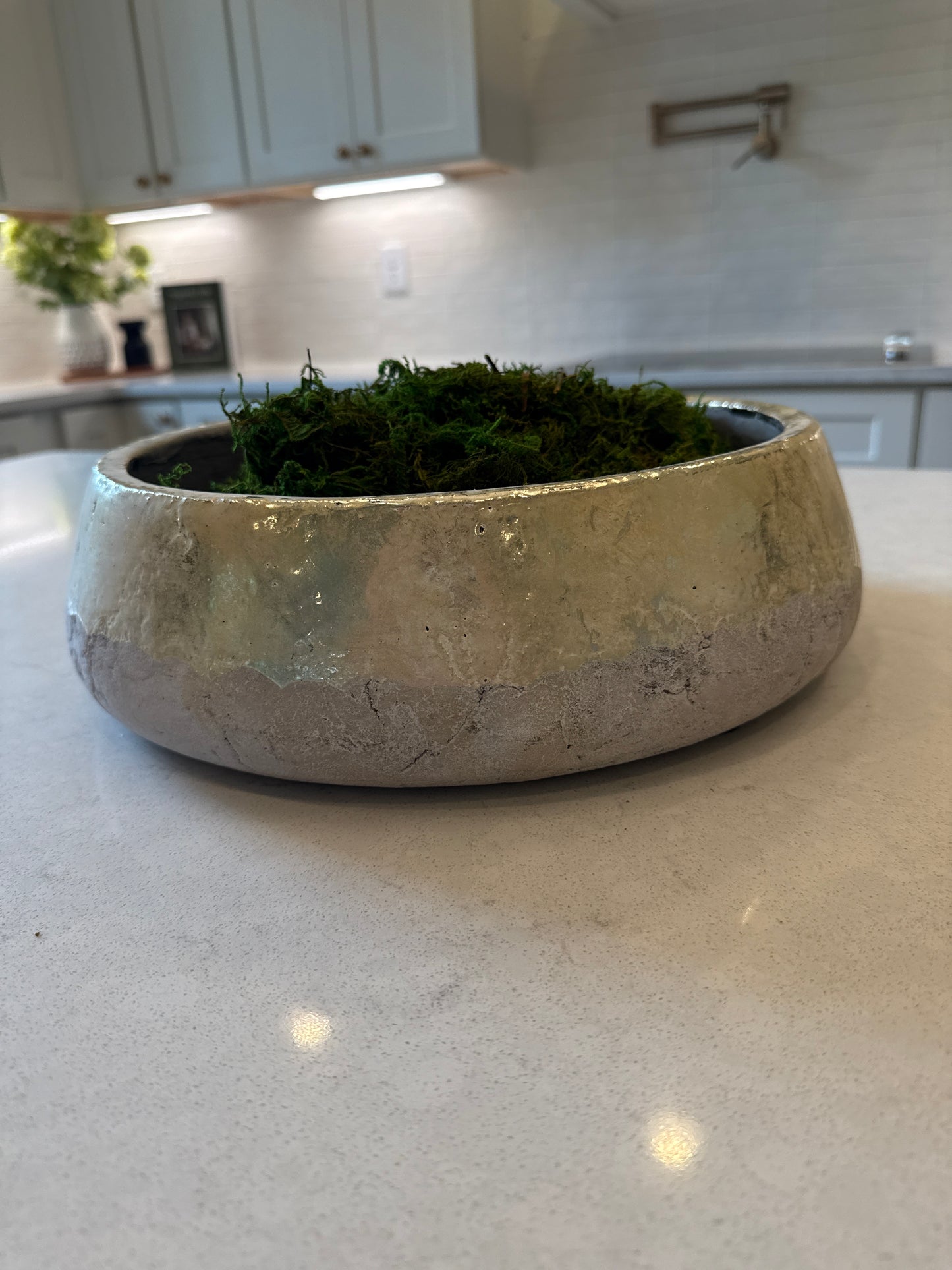 Gold + Concrete Bowl