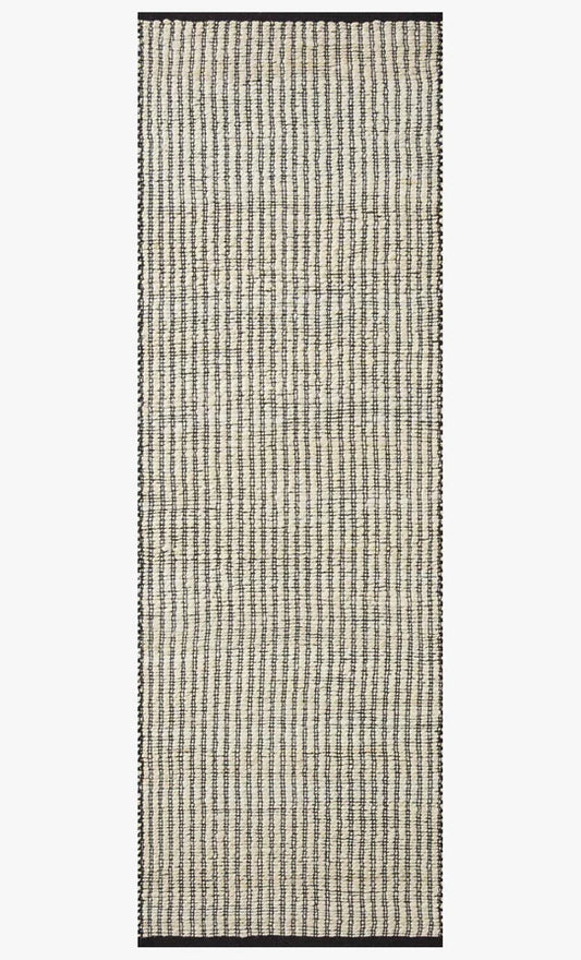 2'6x8' CON-02 AR IVORY / BLACK Runner