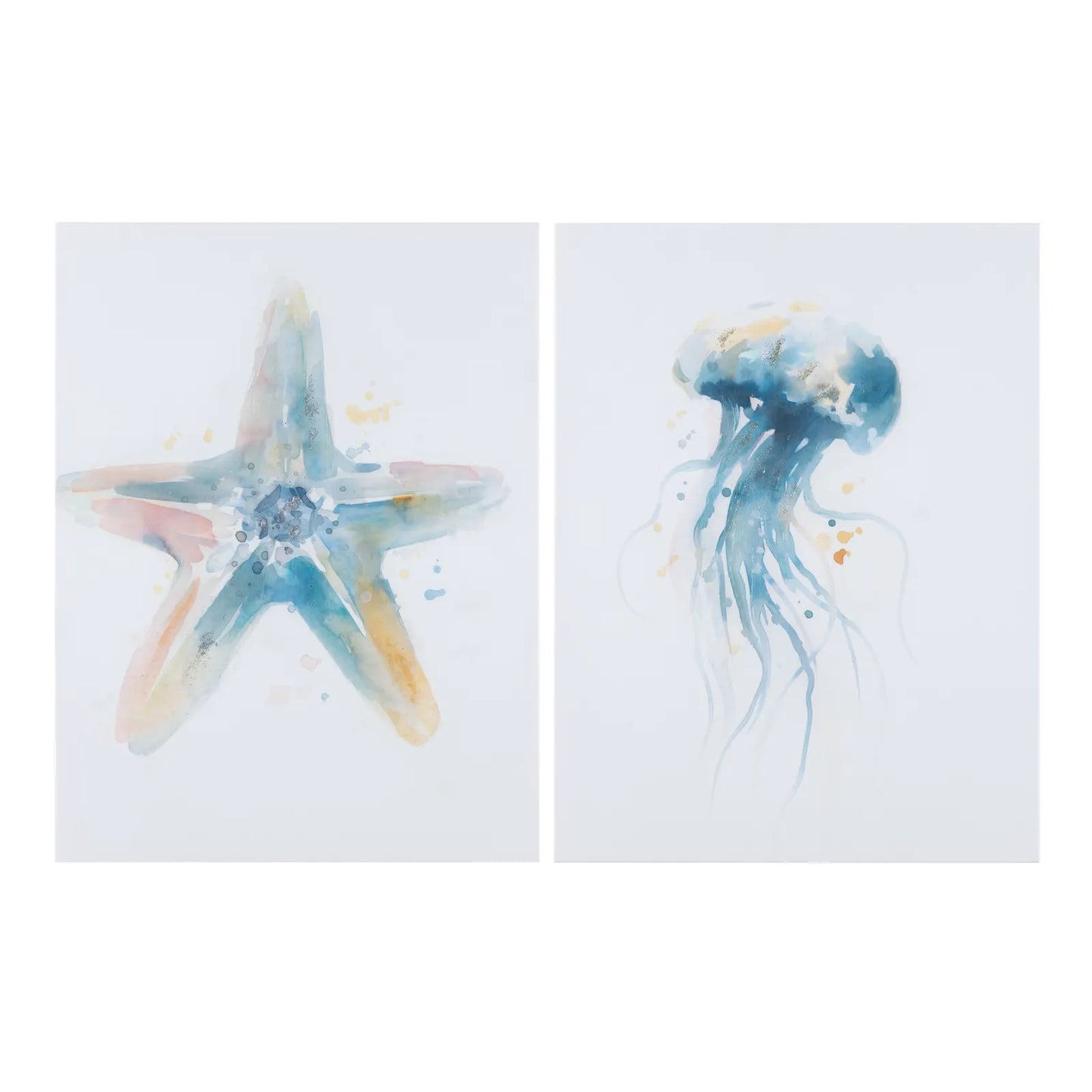 Sea Life Wall Art - Set of 2