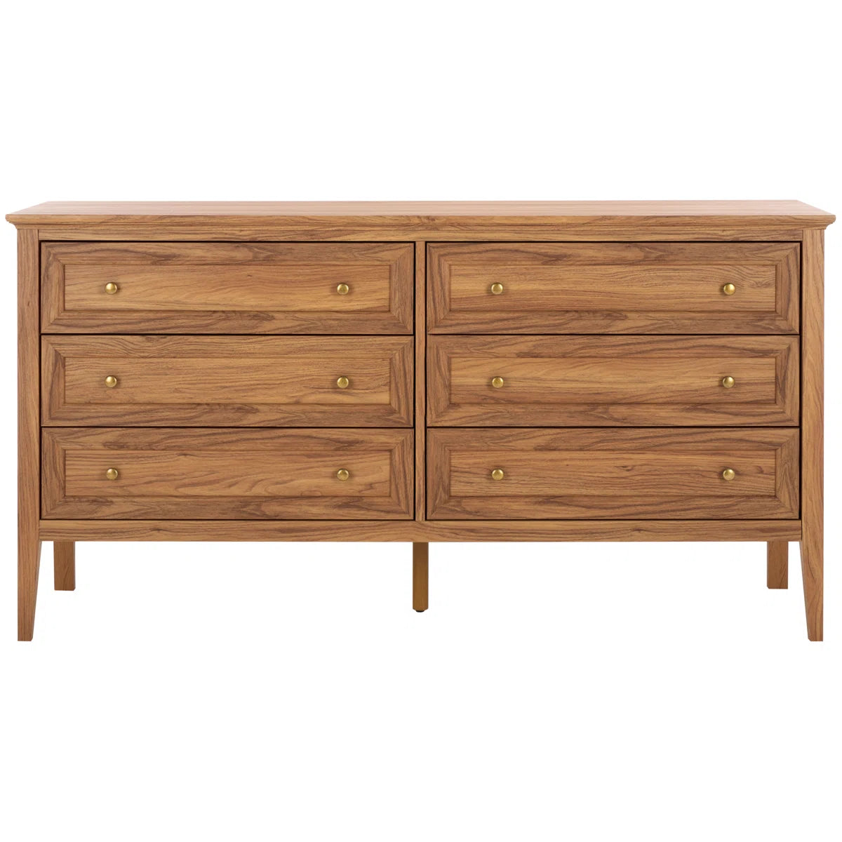 Oak Cardae 63.1'' W 6 - Drawer Dresser