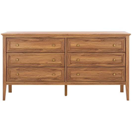 Oak Cardae 63.1'' W 6 - Drawer Dresser