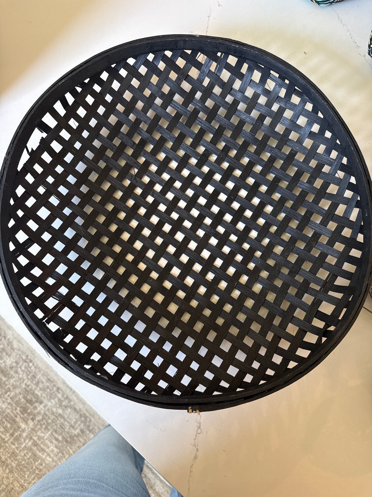 Black Wicker Basket