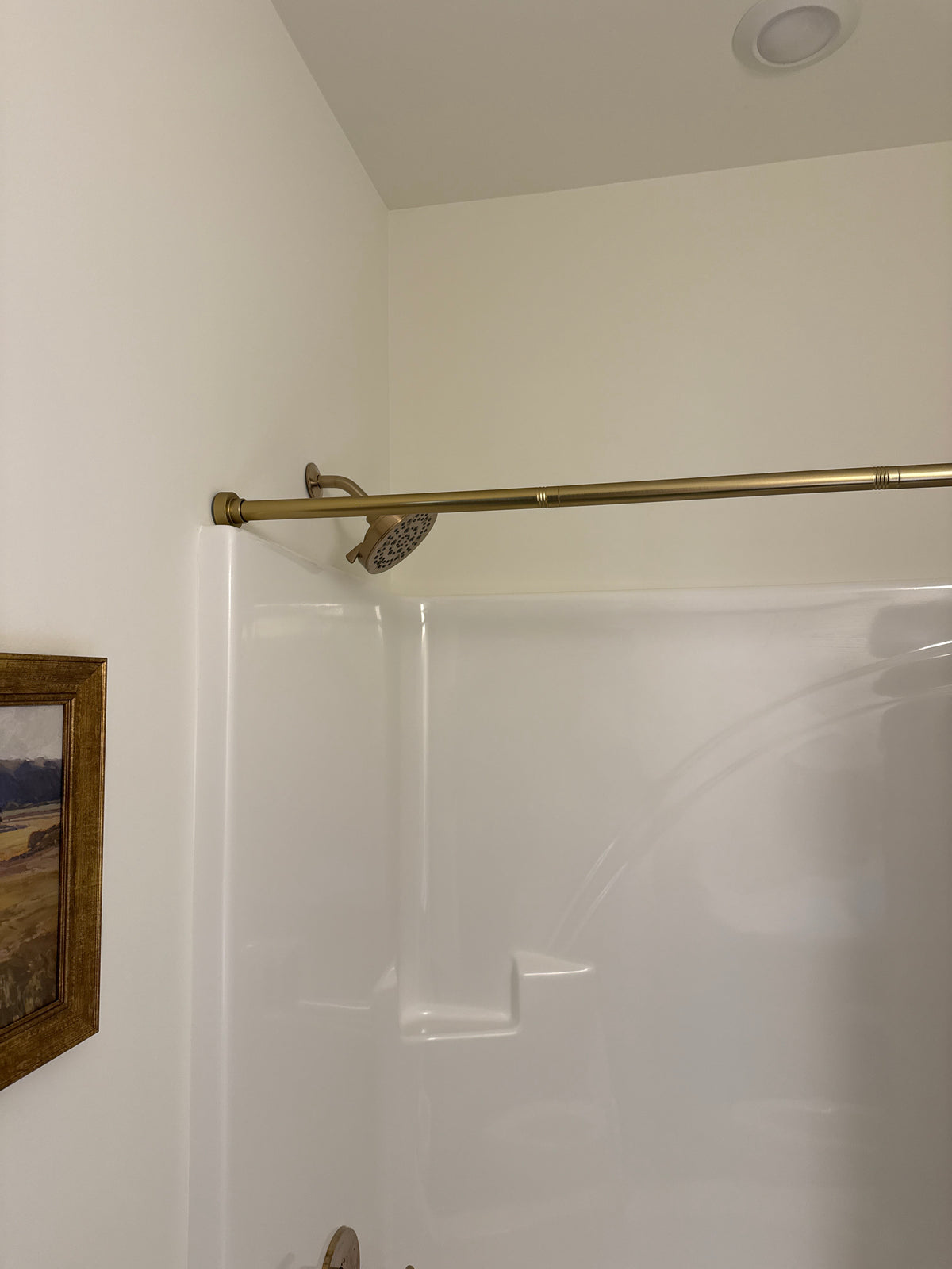 Brass Decorative Shower Curtain Rod