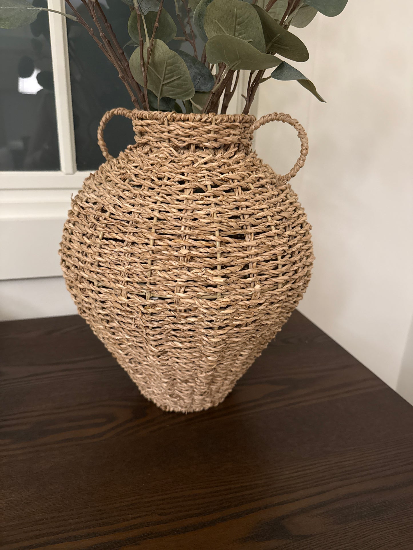 Dainty Rattan Woven Vase