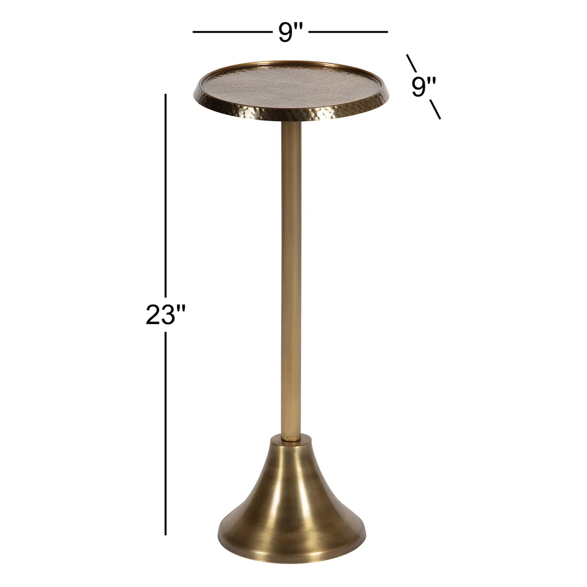 Burnished Gold Deanna Iron End Table