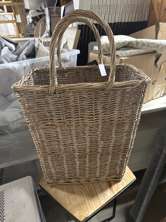 Pd Home Wicker Tote Basket with Handles – Large