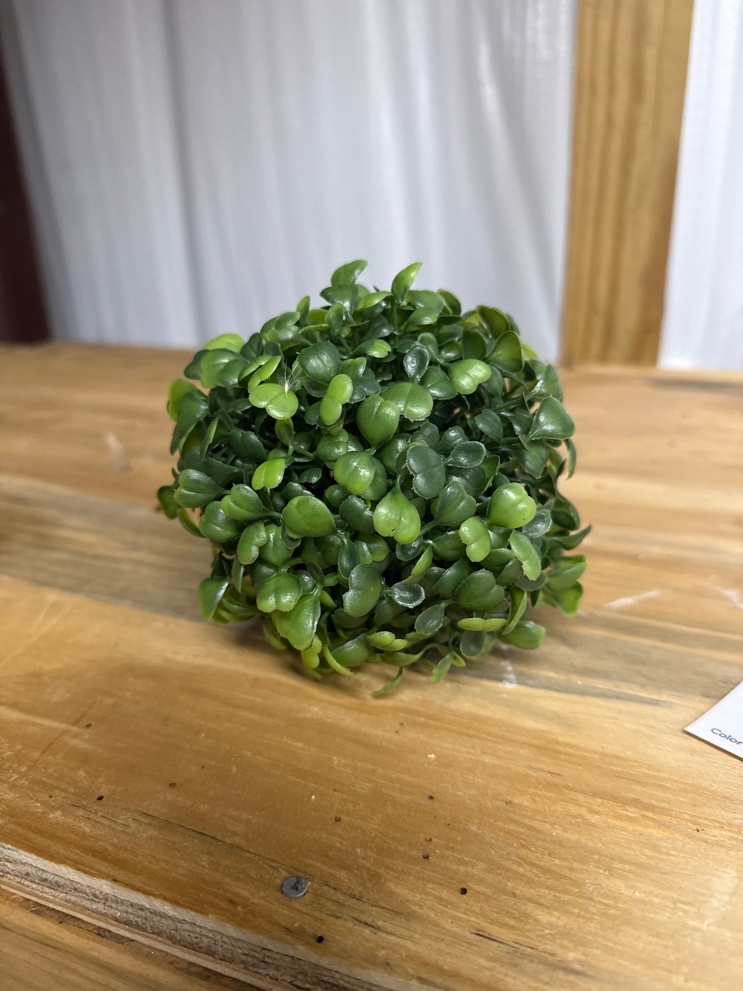 Faux Boxwood Topiary Ball