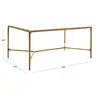 Brass Iron and Glass Coffee Table