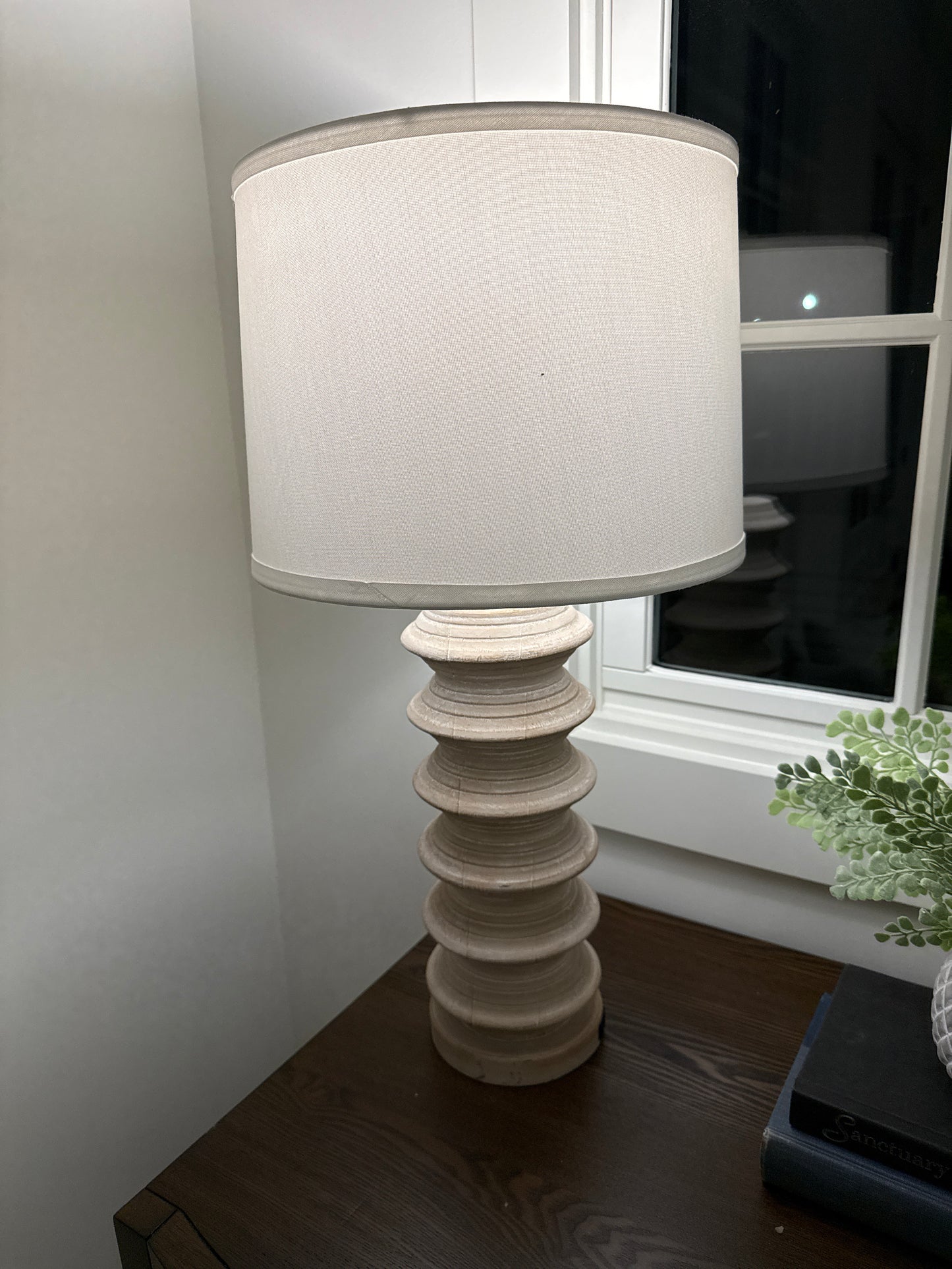 Wooden Wavy Lamp w/ USB