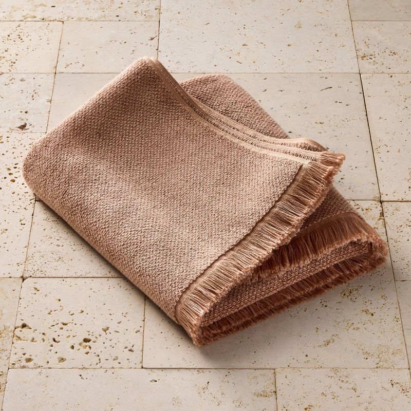Organic Texture Bath Towel Clay