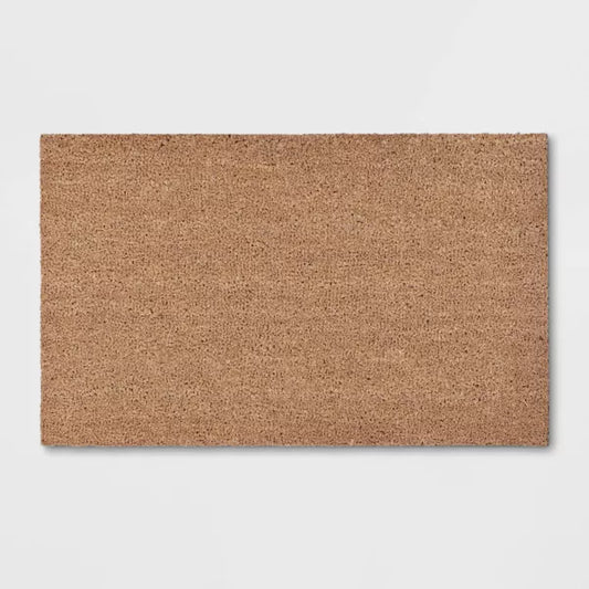 1'6"x2'6" Solid Doormat Beige