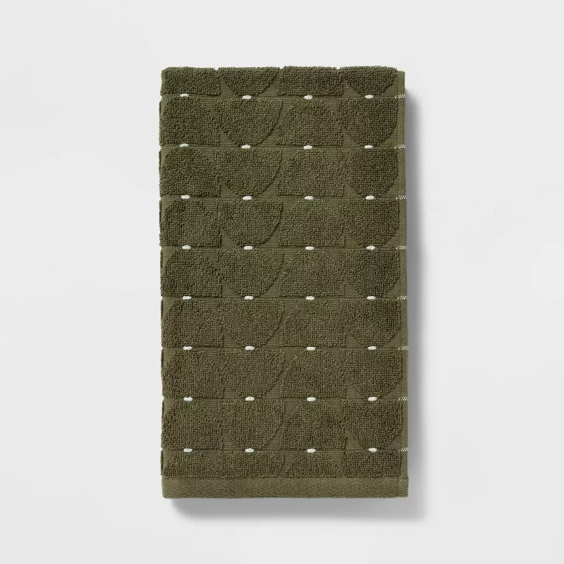 Modern Sculpted Hand Towel Green - Threshold™