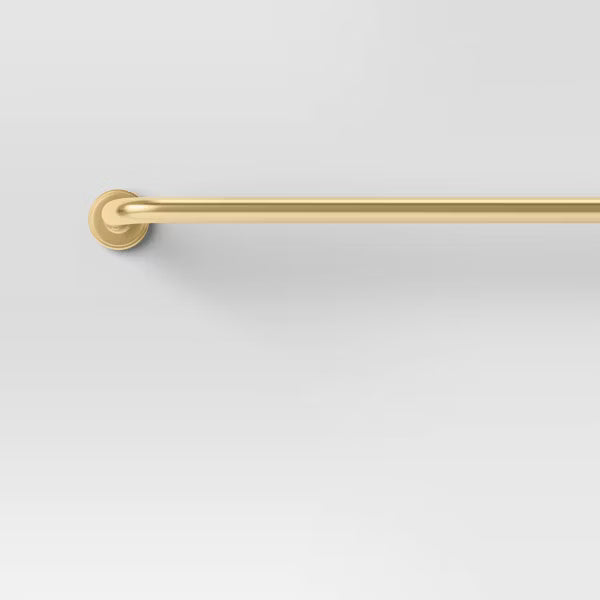 66"-120" Blackout Rounded Curtain Rod Brass