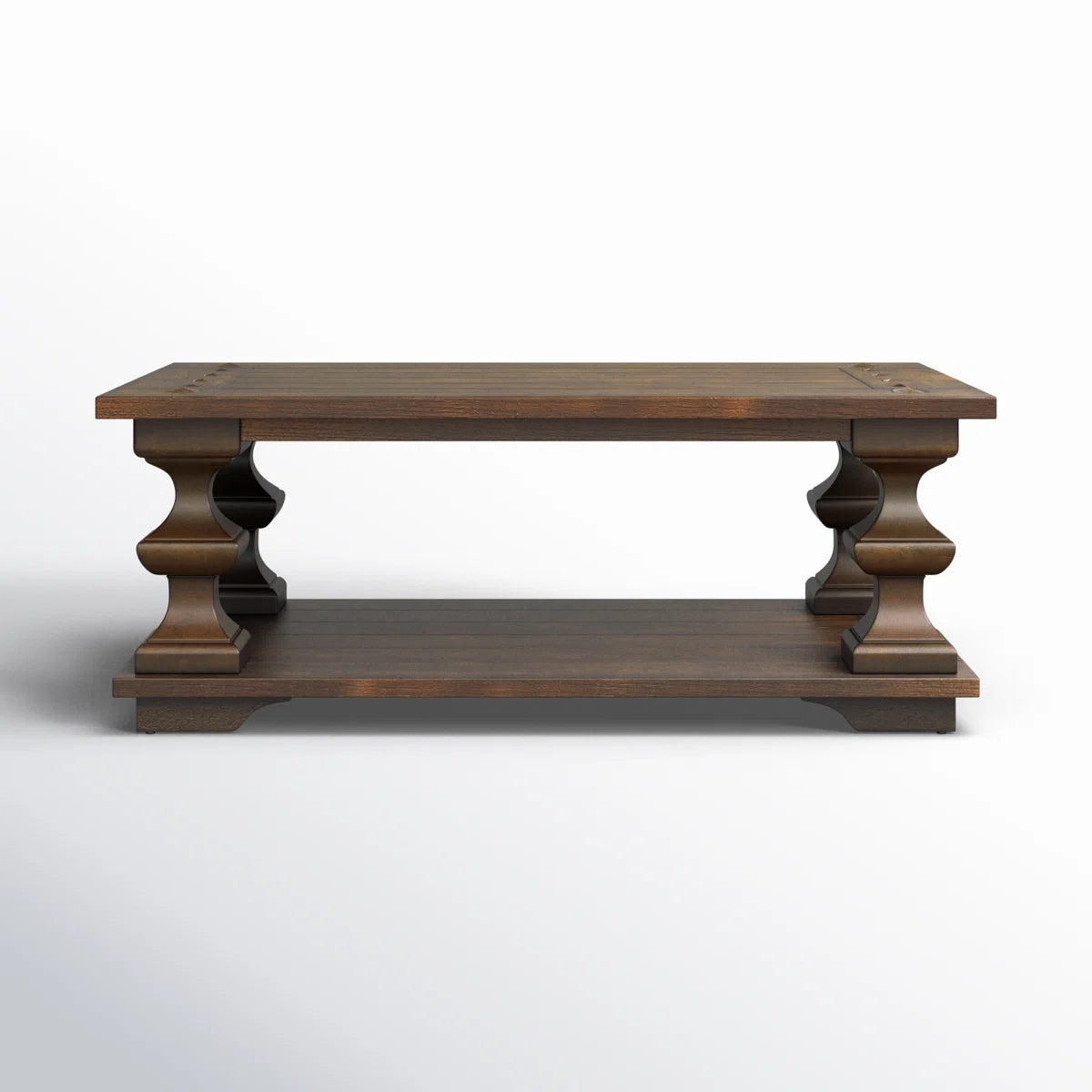 Dark Brown Traditional Coffee Table