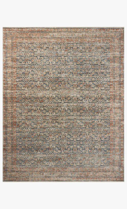 Heritage Rug Blue/Rust - 8'x10