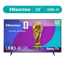 Hisense 58" Class 4K UHD LED LCD Roku Smart TV