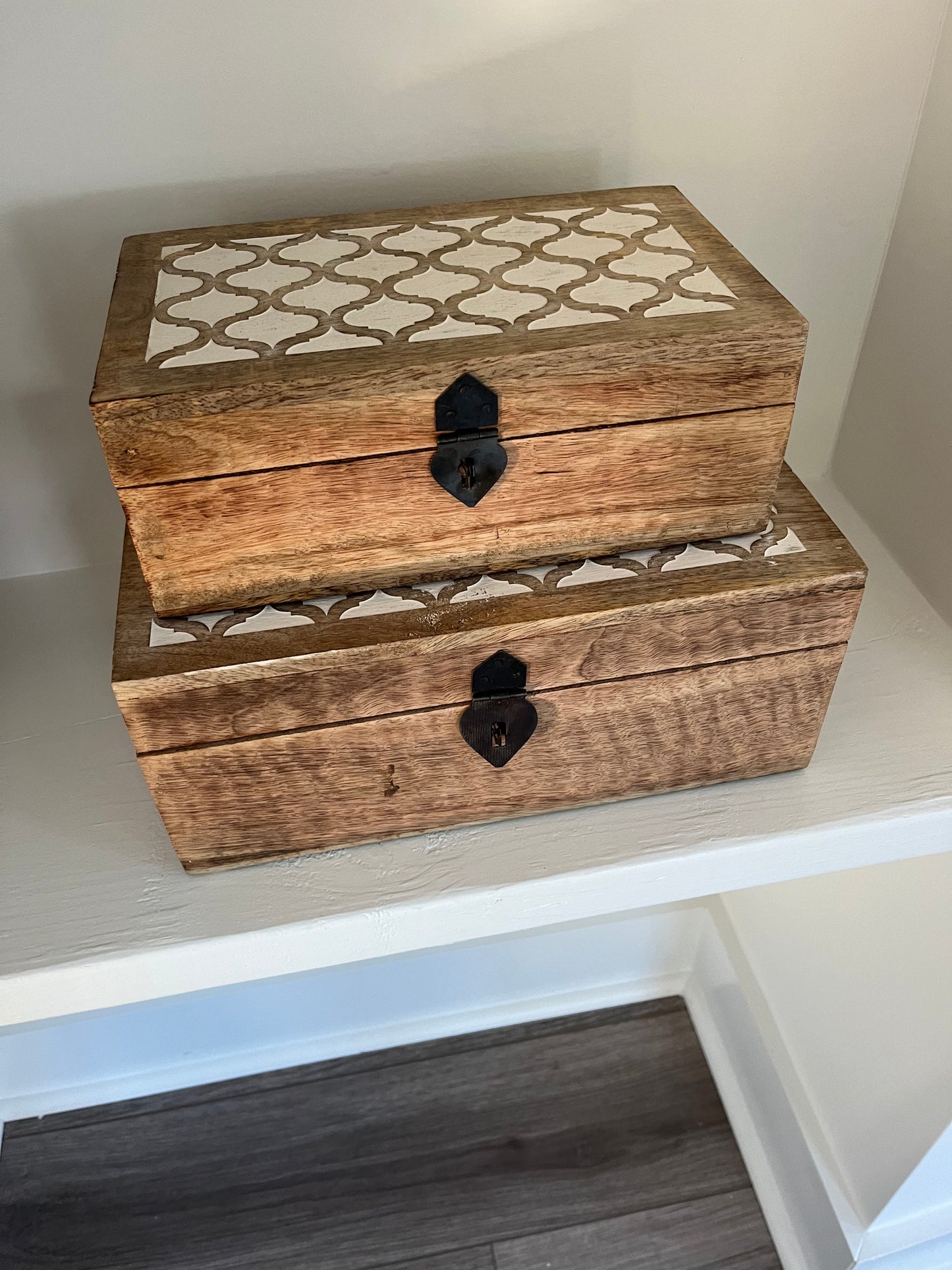 Carved Wood Boxes