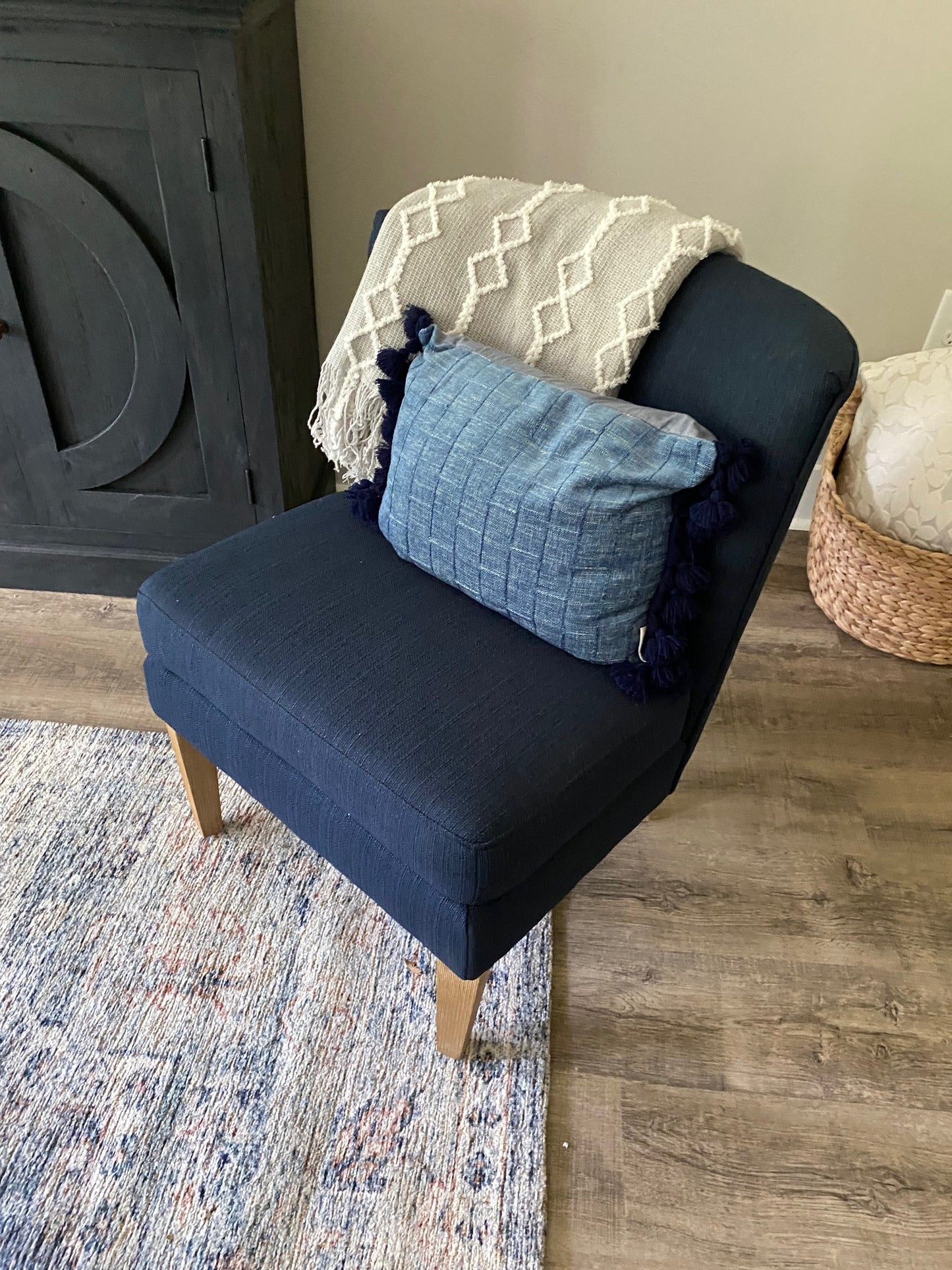 Navy Blue Accent Chair