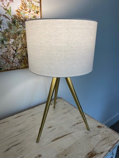 Gold Tripod Lamp