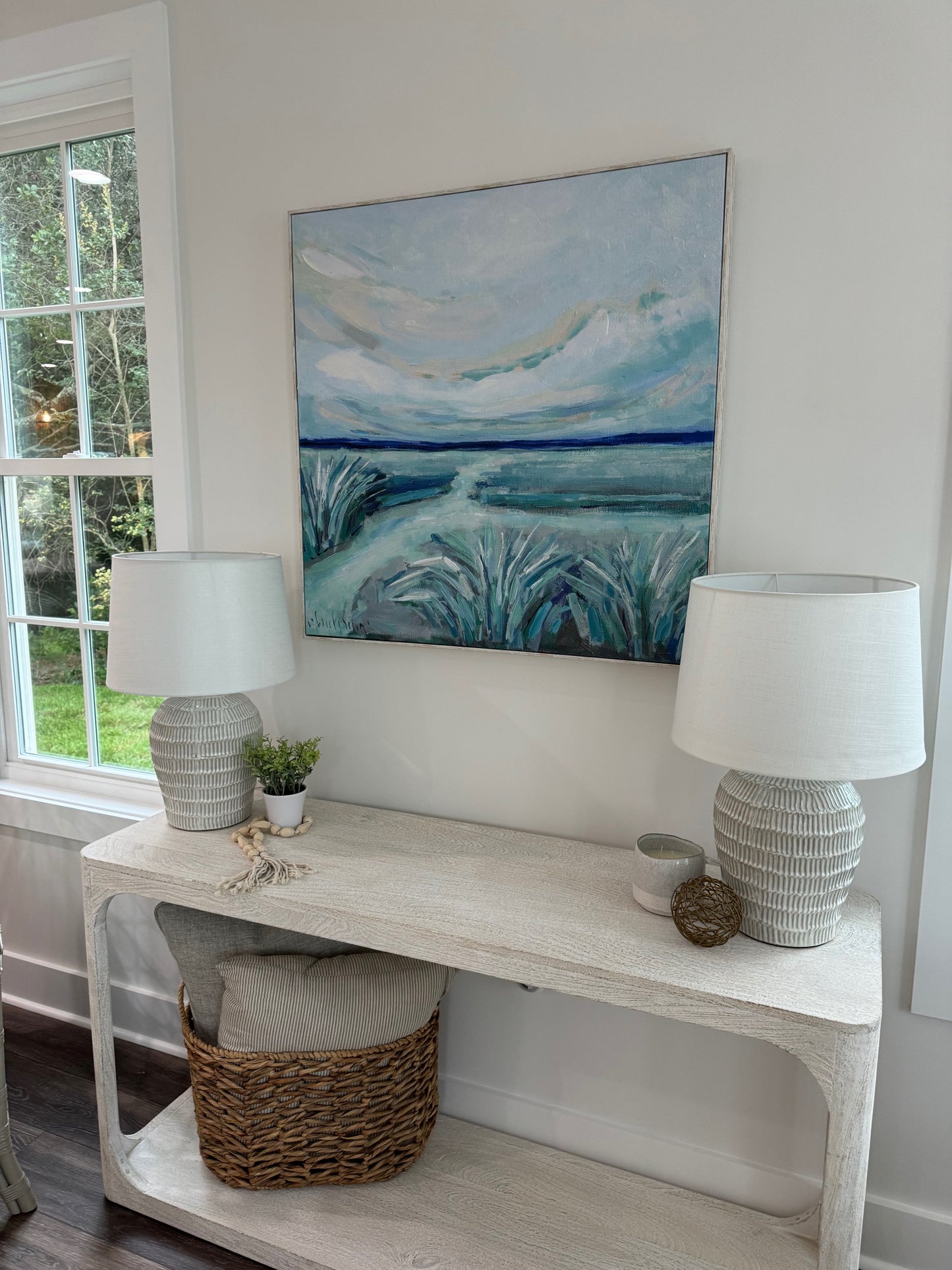 Ocean Shades of Blue Large Wall Art