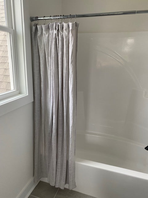 Gray Solid Shower Curtain