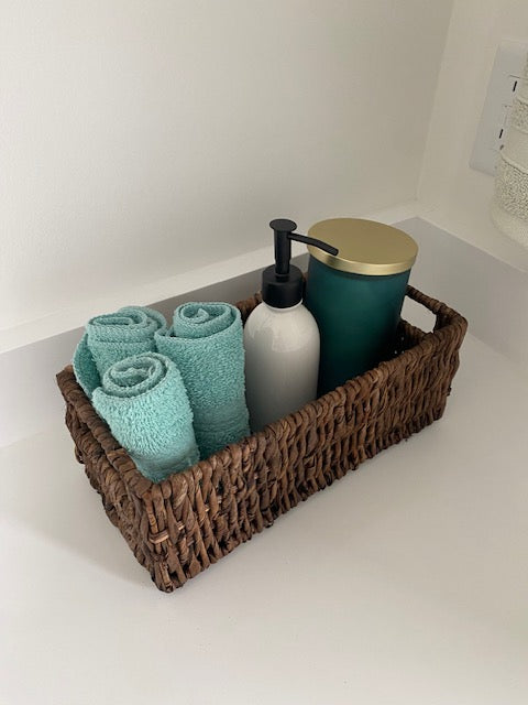 Turquoise Hand Towels - Set of 3