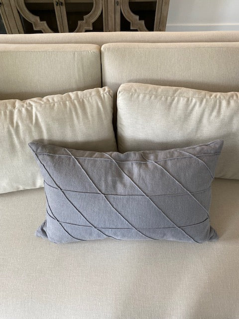 Gray Lumbar Pillow