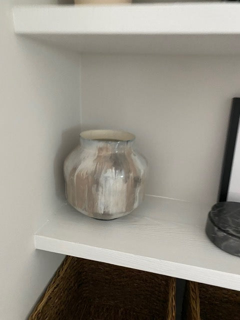 Gray Watercolor Vase